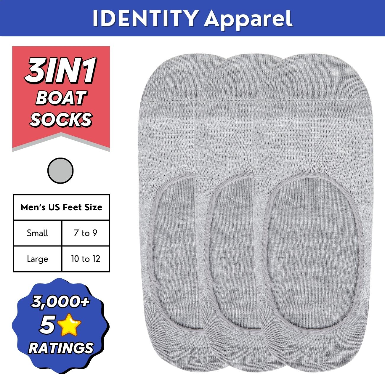 Plain Invisible No-Show Cotton Boat Socks - IDENTITY Apparel Shop