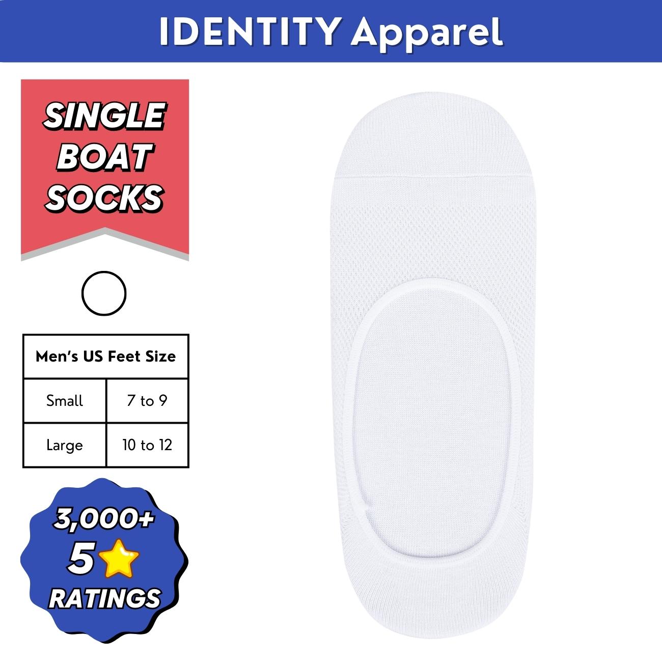 Plain Invisible No-Show Cotton Boat Socks - IDENTITY Apparel Shop