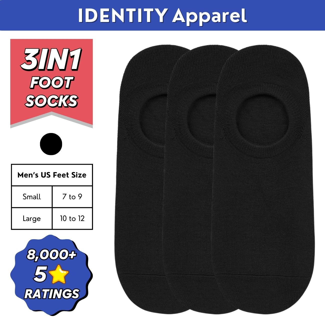 Plain Invisible No-Show Cotton Foot Socks