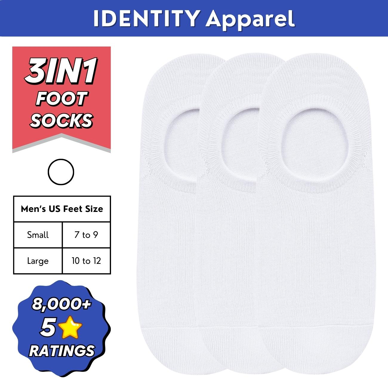 Plain Invisible No-Show Cotton Foot Socks