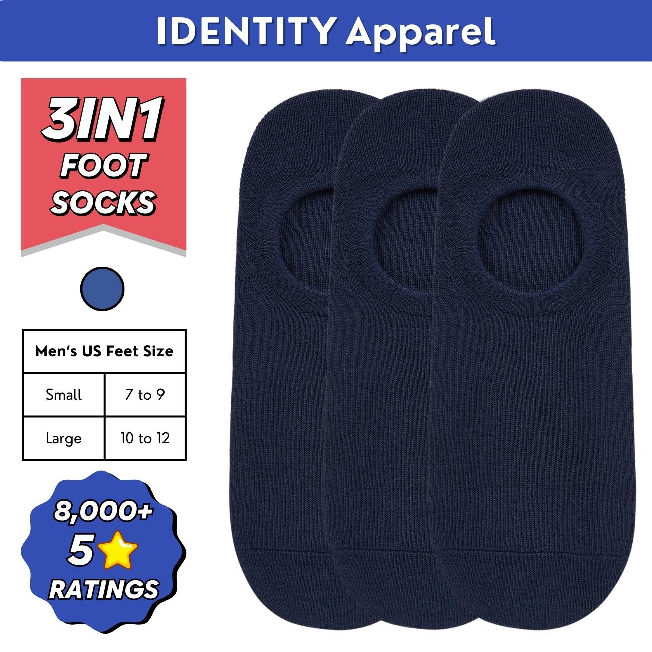 Plain Invisible No-Show Cotton Foot Socks