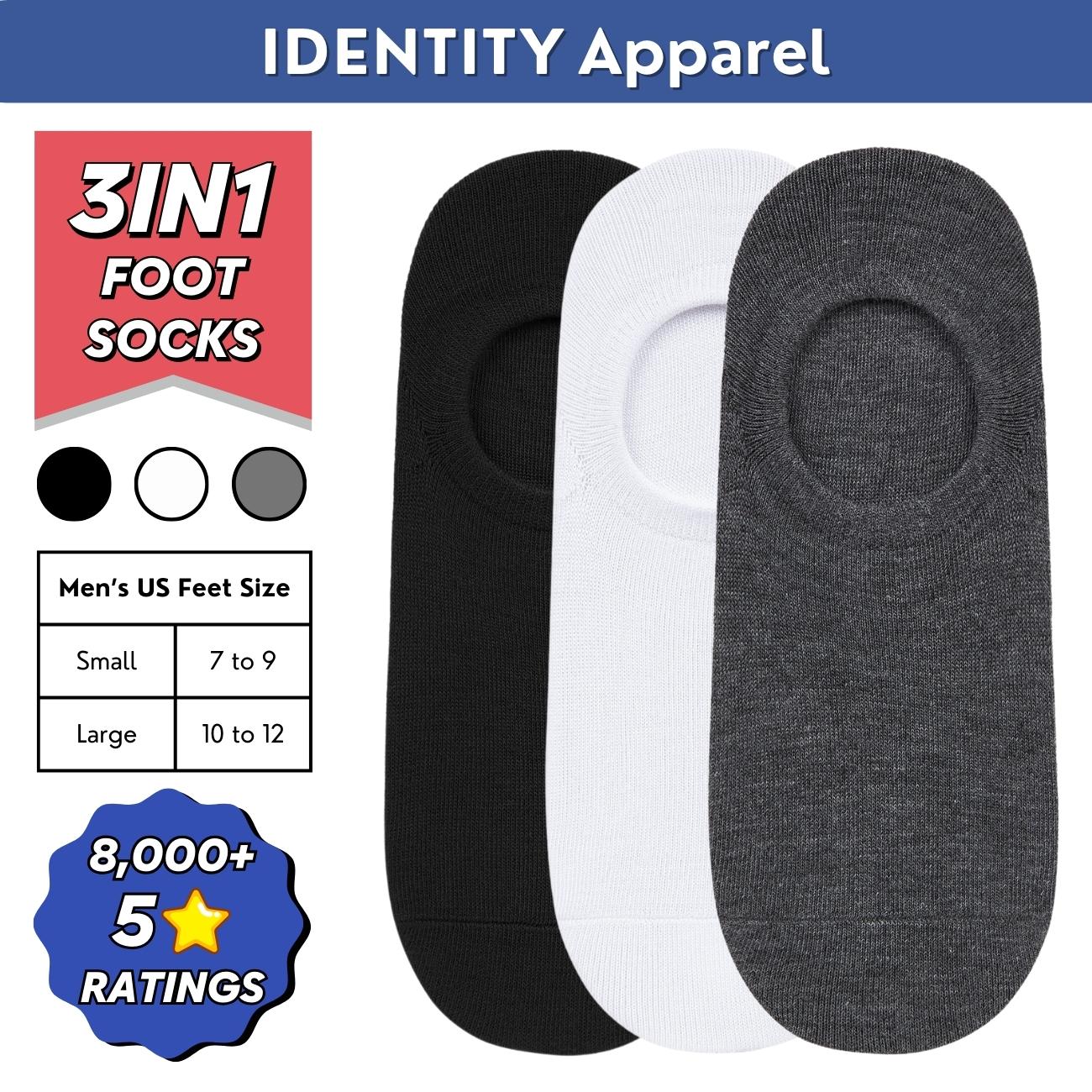 Plain Invisible No-Show Cotton Foot Socks