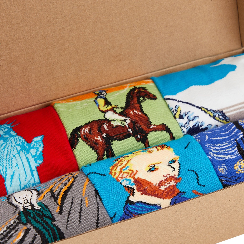 IDENTITY Apparel Artsy Fartsy Box of Socks Gift Set - 6 Pairs