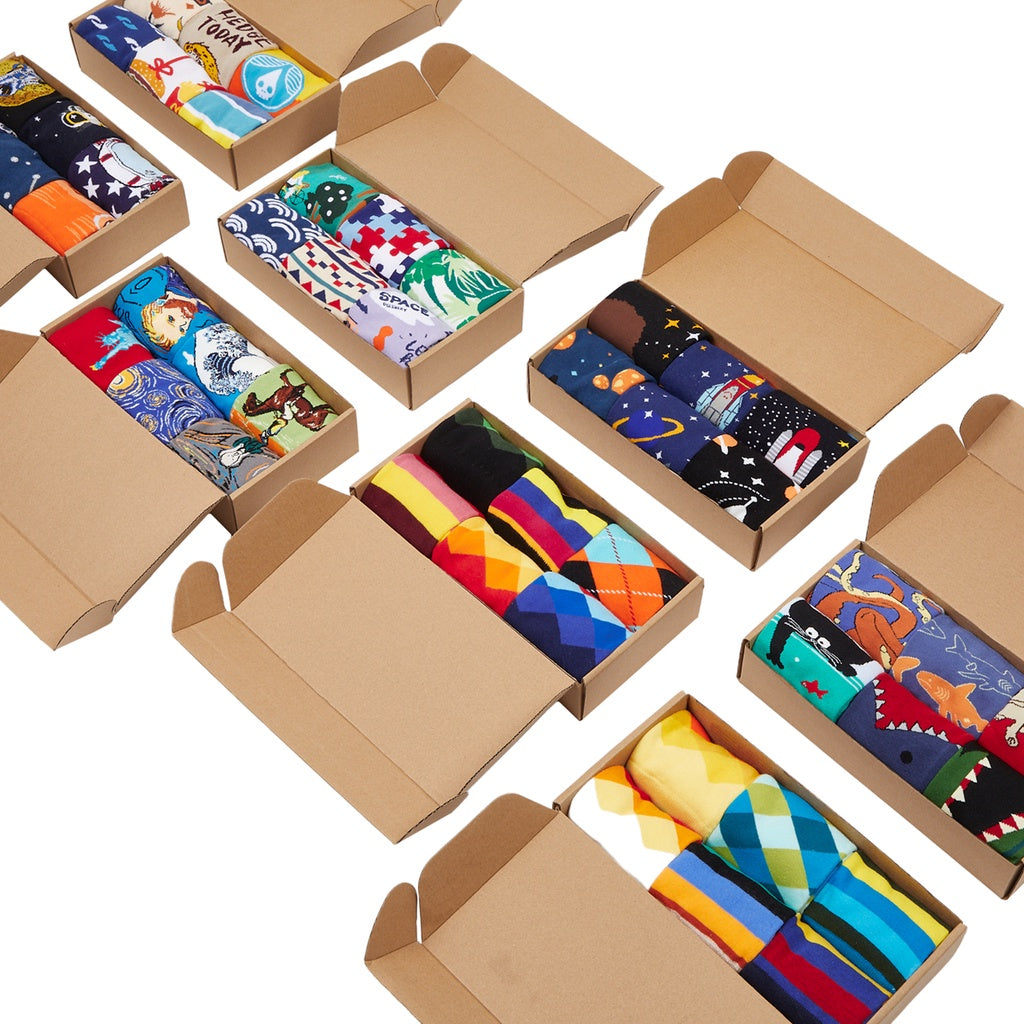 IDENTITY Apparel Artsy Fartsy Box of Socks Gift Set - 6 Pairs