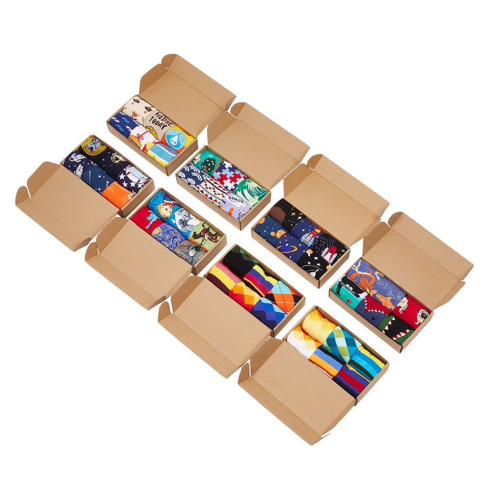IDENTITY Apparel Artsy Fartsy Box of Socks Gift Set - 6 Pairs