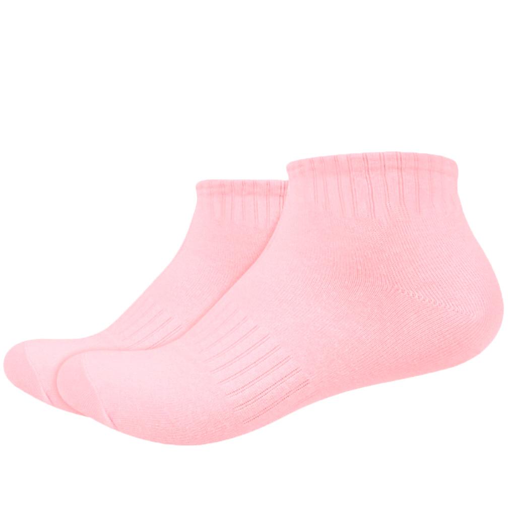 IDENTITY Apparel Unisex Colored Ankle Length Low Cut Cotton Socks with Striped Ribbing and Arch Support