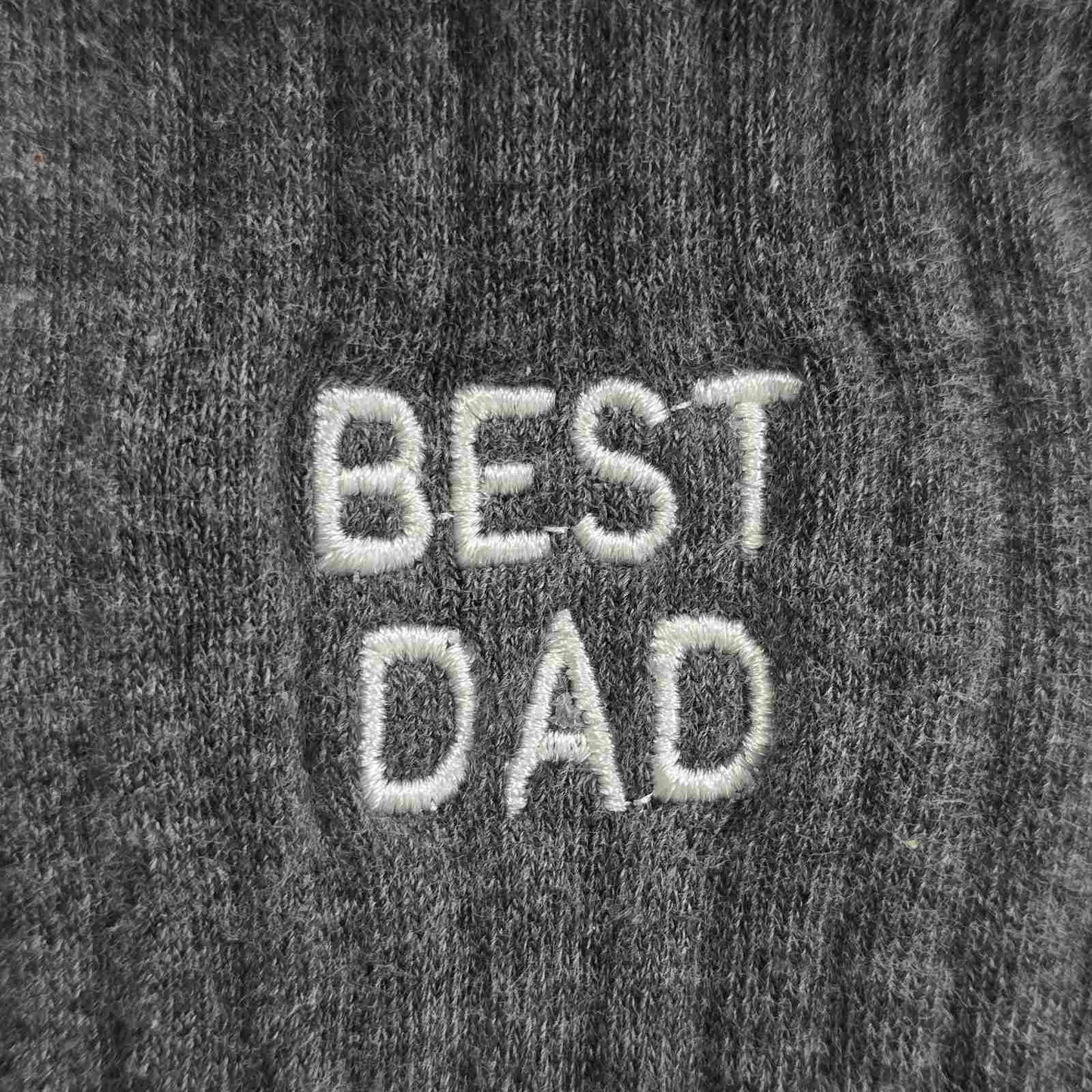 Best Gifts Collection Best Dad Embroidered Basic Cotton Socks with Arch Support