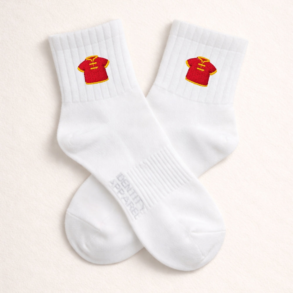 Chinese New Year Embroidered Premium Cotton Socks | Lucky Year Collection