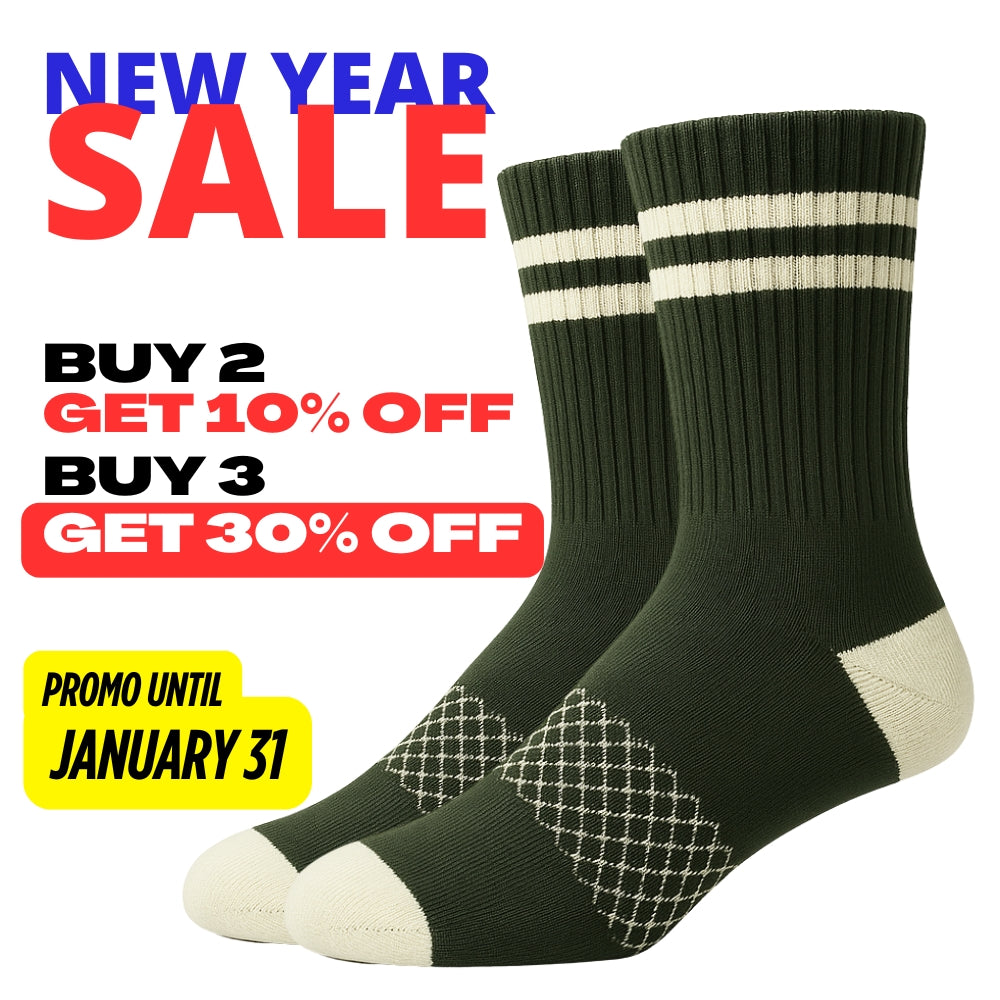 New Year Sale Quarter-Length Nylon Running Socks with Cushioned Sole & Arch Support
