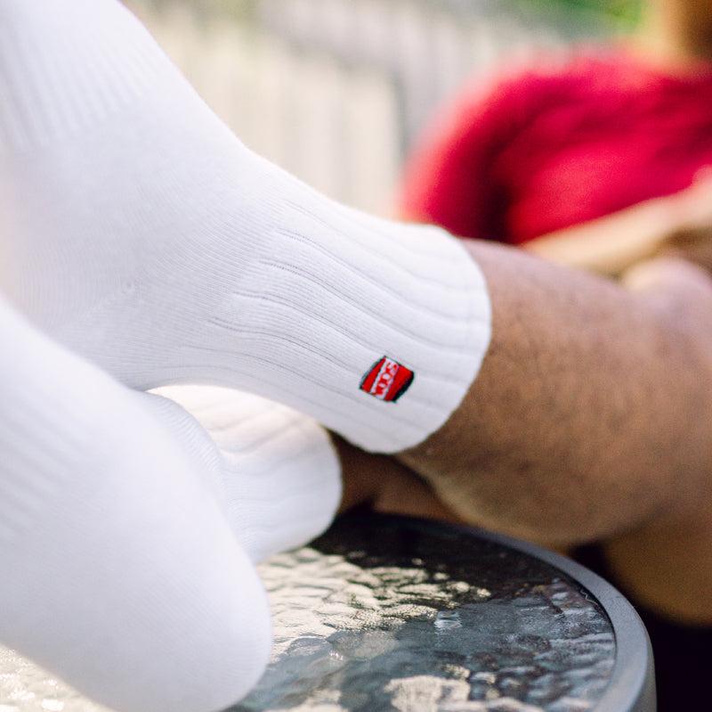 Soda Can Embroidered Basic Cotton Socks