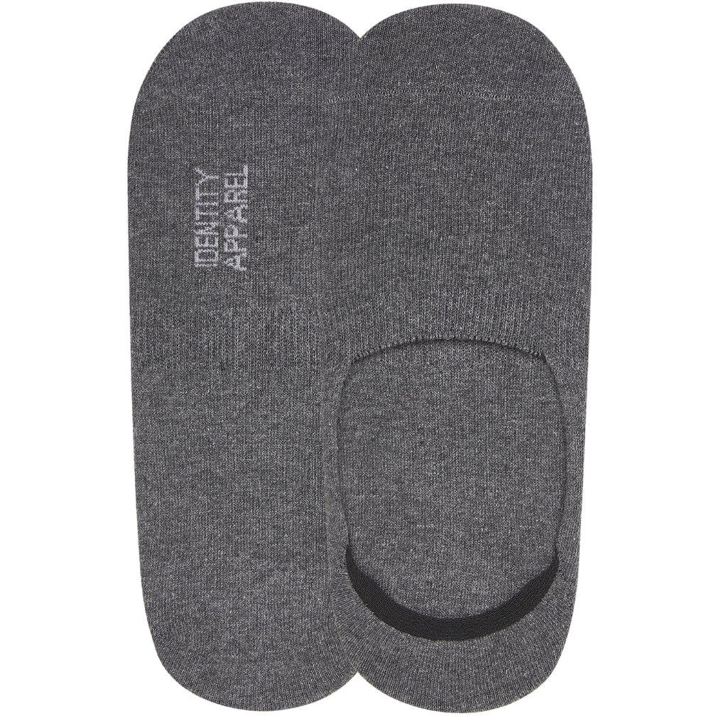 No-Show Invisible Basic Boat Socks with Wide Opening and Anti Slip Heel Gel