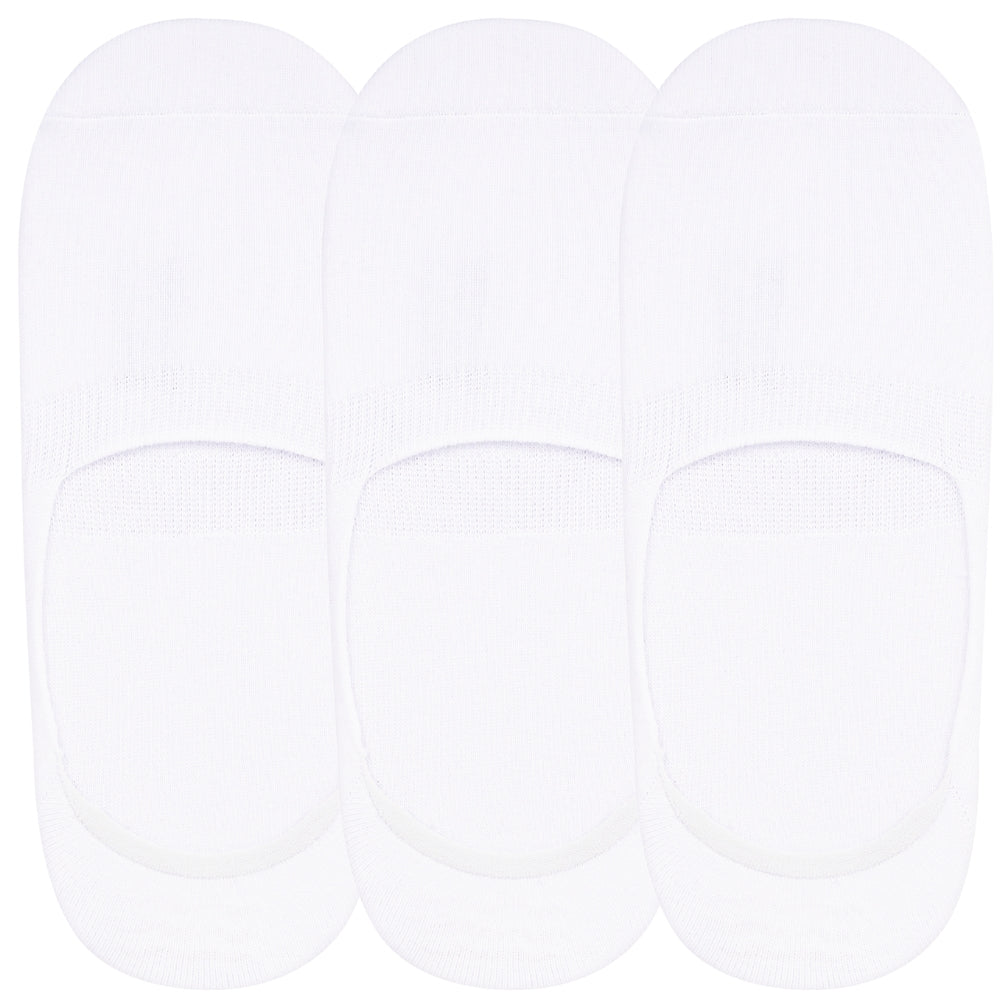 No-Show Invisible Basic Boat Socks with Wide Opening and Anti Slip Heel Gel