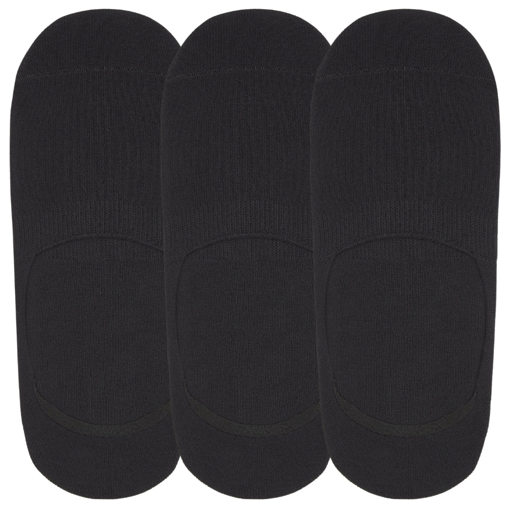 No-Show Invisible Basic Boat Socks with Wide Opening and Anti Slip Heel Gel