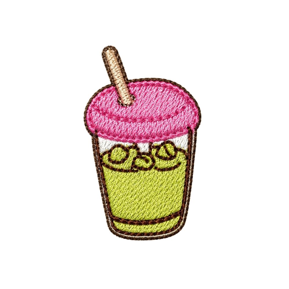 Iced Matcha Embroidered Premium Cotton Socks | Caffeine Club Collection