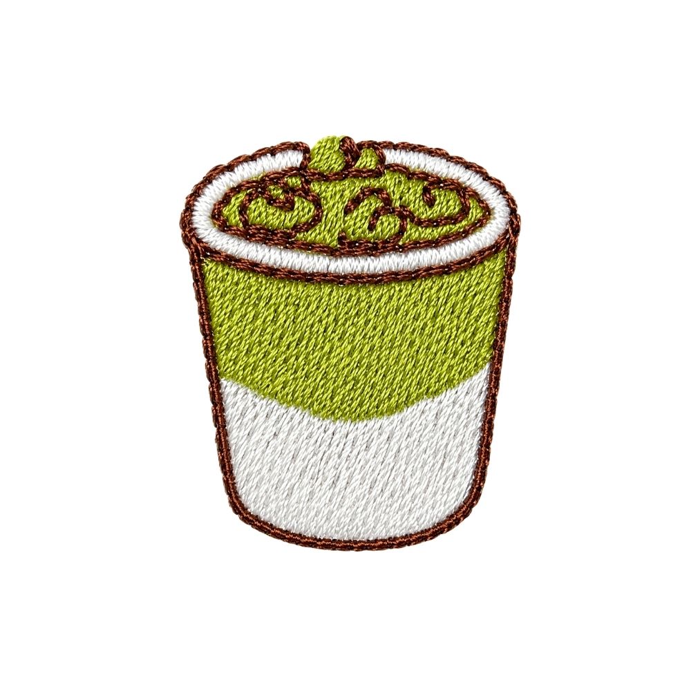 Iced Matcha 2 Embroidered Premium Cotton Socks | Caffeine Club Collection