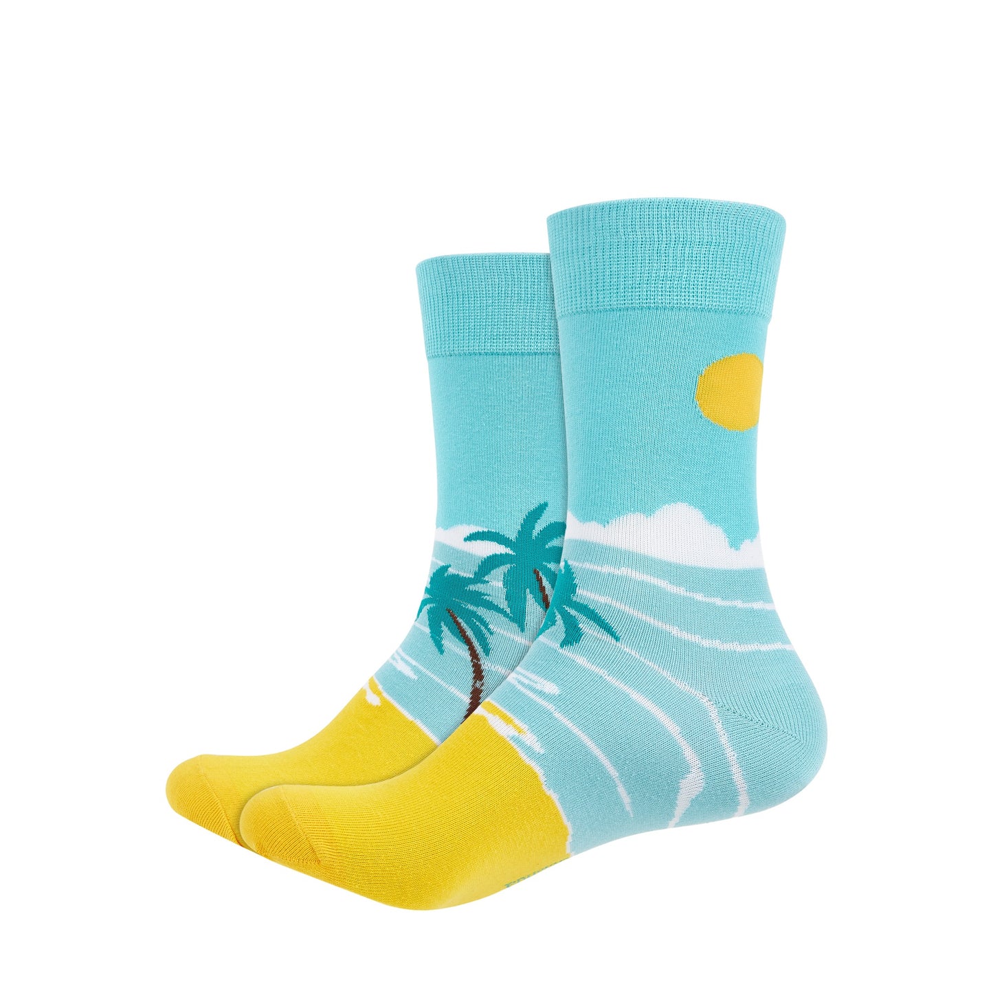 IDENTITY Beach Printed Crew Length Socks