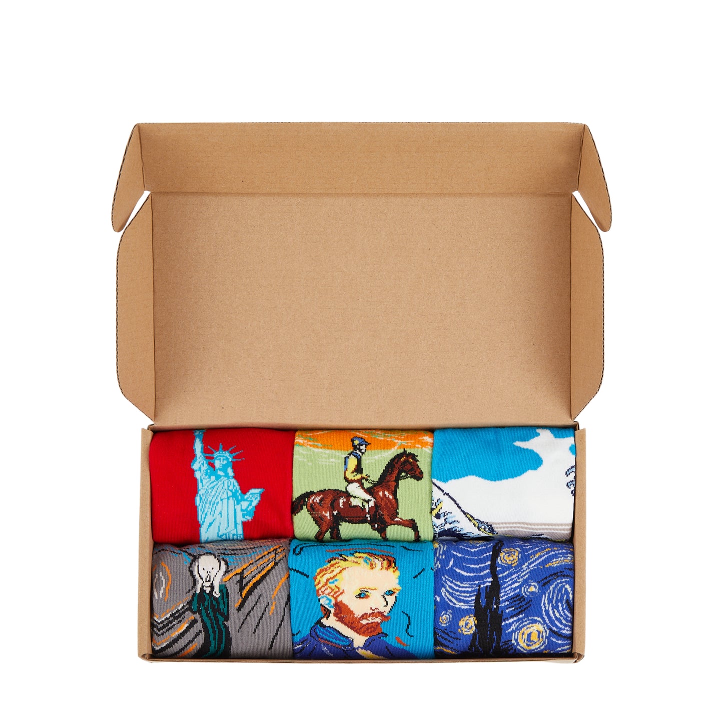 IDENTITY Apparel Artsy Fartsy Box of Socks Gift Set - 6 Pairs