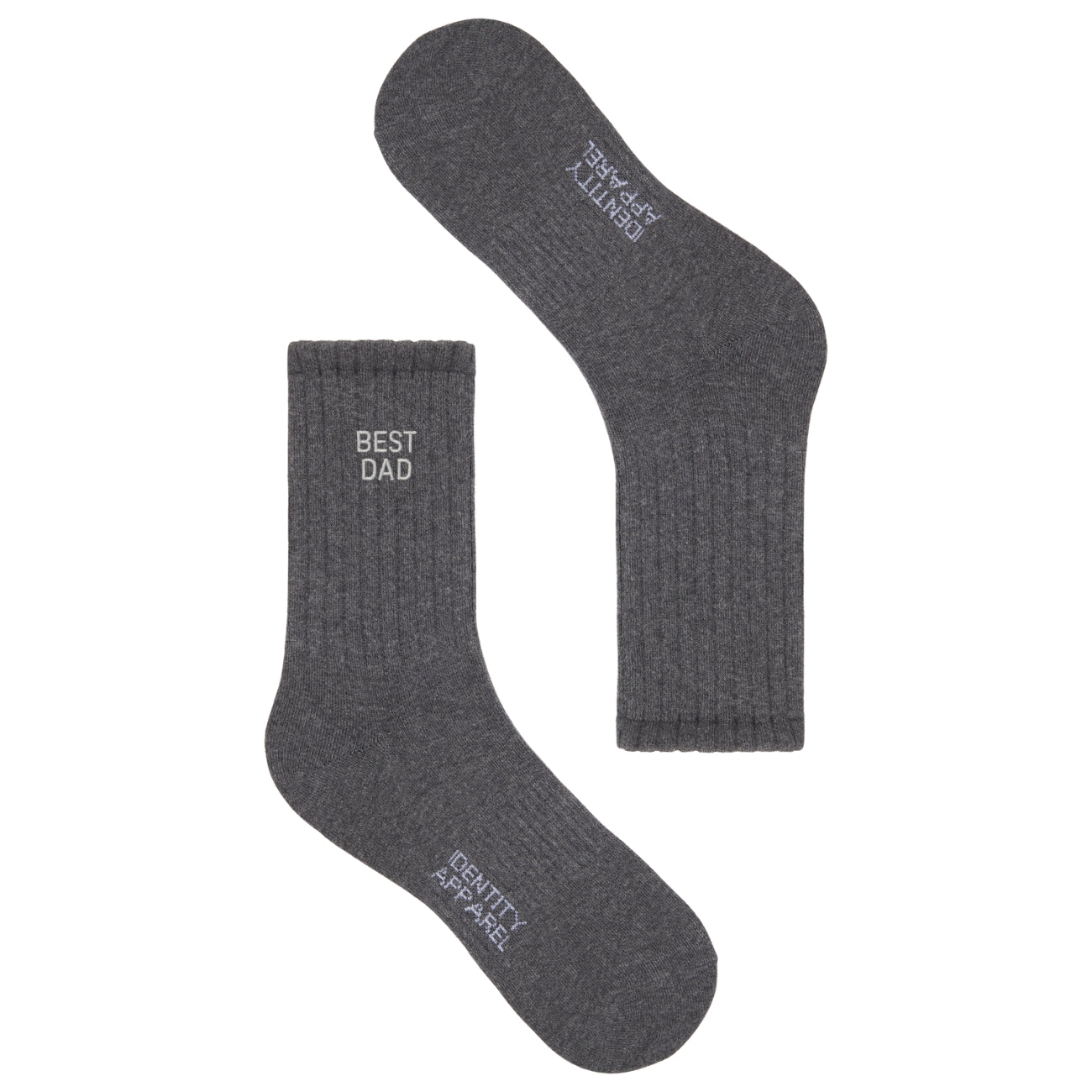 Best Gifts Collection Best Dad Embroidered Basic Cotton Socks with Arch Support