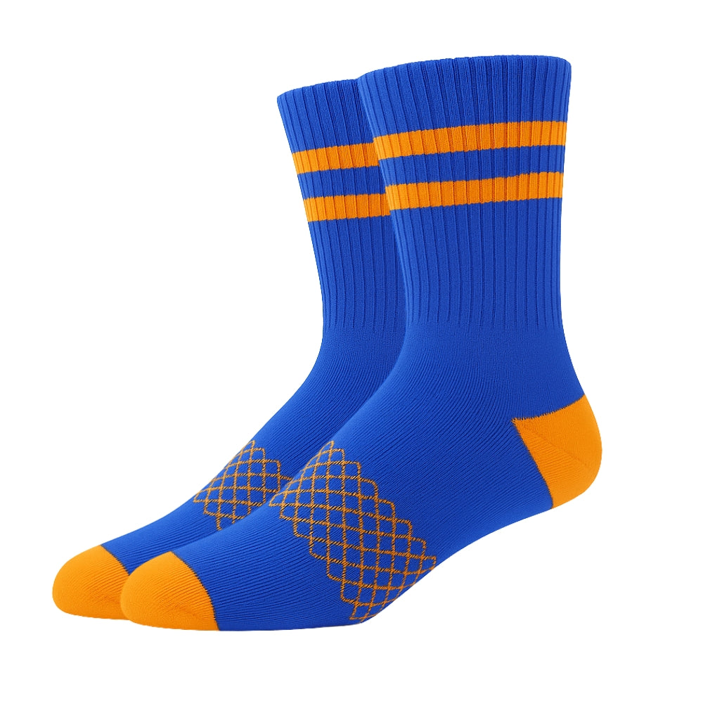 Mid Cut Quarter Length Running Sports Socks w/ Double Padded Cushioned Sole and Beehive Arch Compression Support
