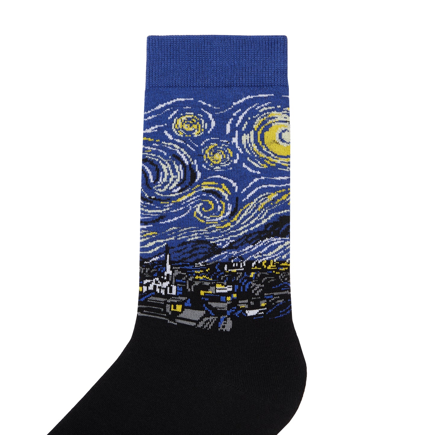 Starry Night Printed Crew Length Socks - IDENTITY Apparel Shop
