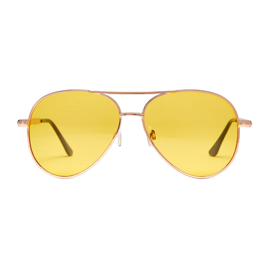 MAXINE (Size 58) UV-Protected Womens Tinted Pilot Aviator Sunglasses - IDENTITY Apparel Shop