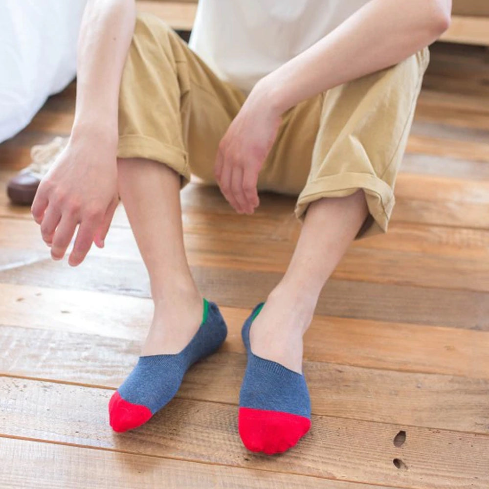 Men's Two-Tone Colored Invisible Boat Socks - IDENTITY Apparel Shop