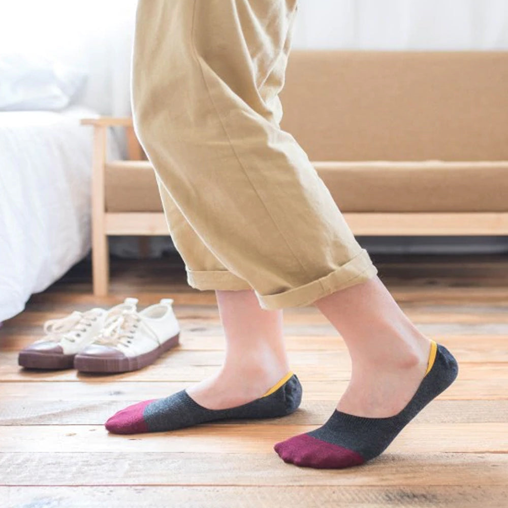 Men's Two-Tone Colored Invisible Boat Socks - IDENTITY Apparel Shop