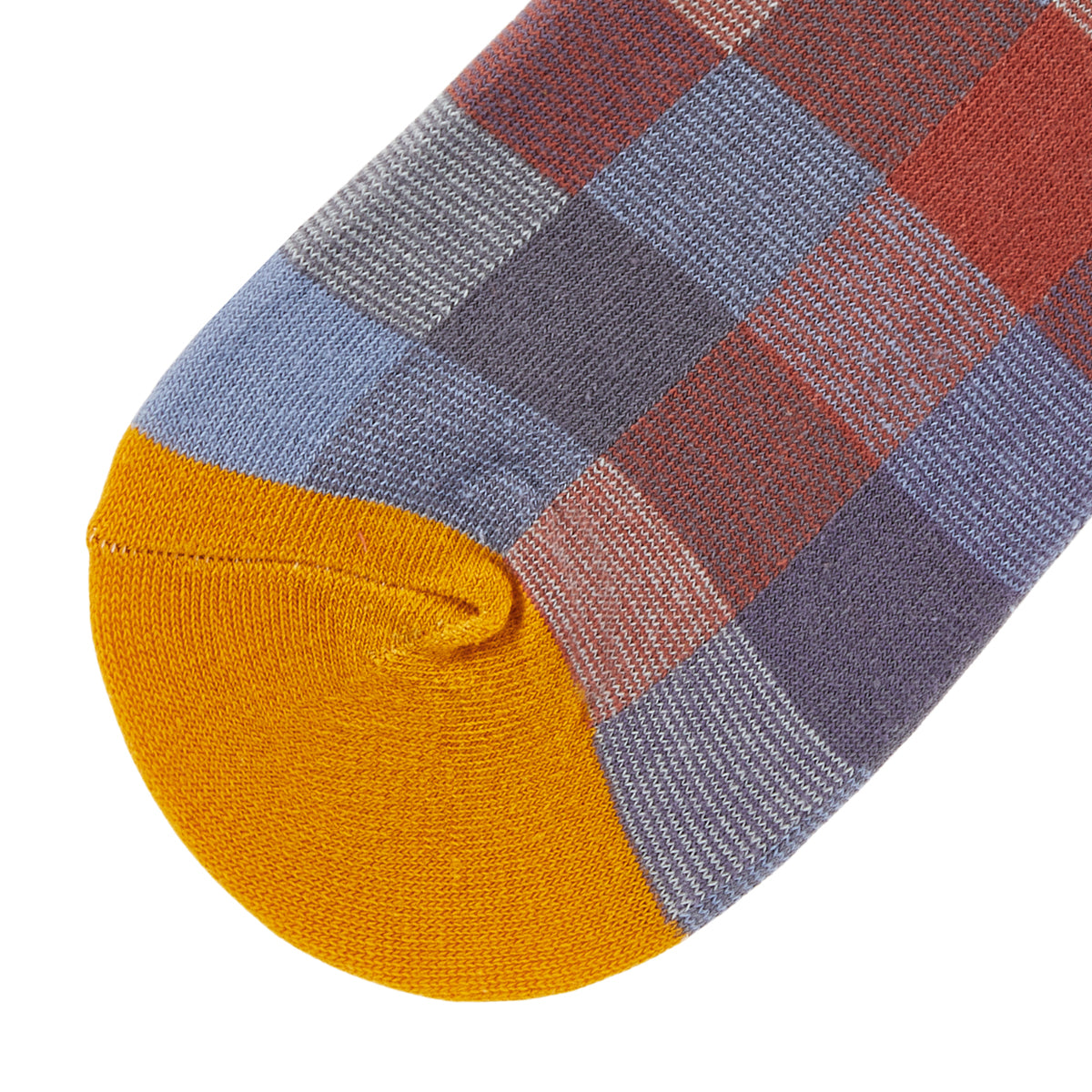 Nova Check Printed Crew Length Socks - IDENTITY Apparel Shop