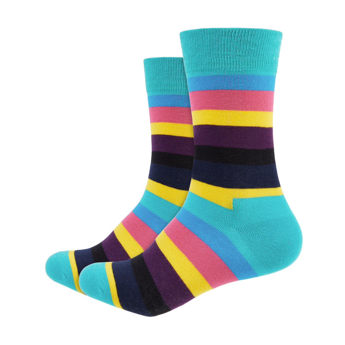 Stripes Printed Crew Length Socks - IDENTITY Apparel Shop