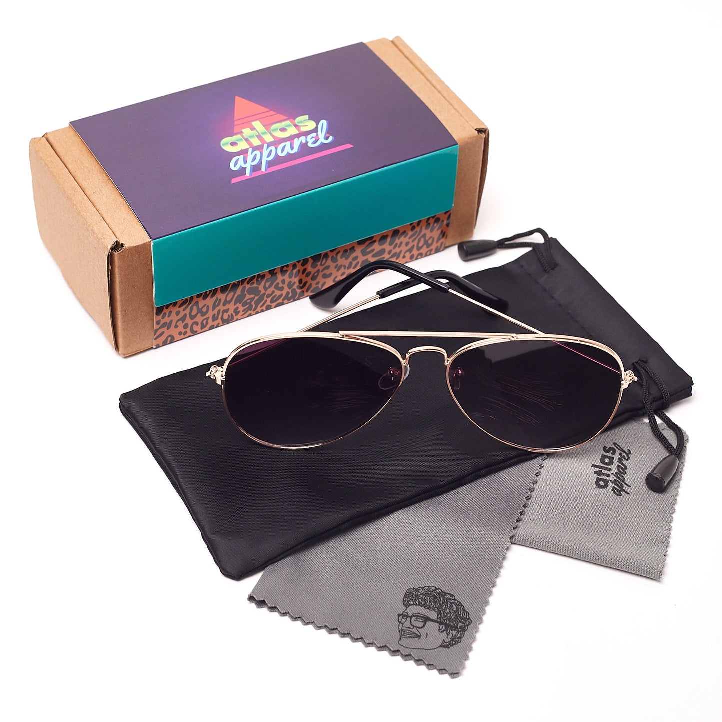 Morgan (Size 55) Unisex Pilot Aviator Sunglasses - IDENTITY Apparel Shop