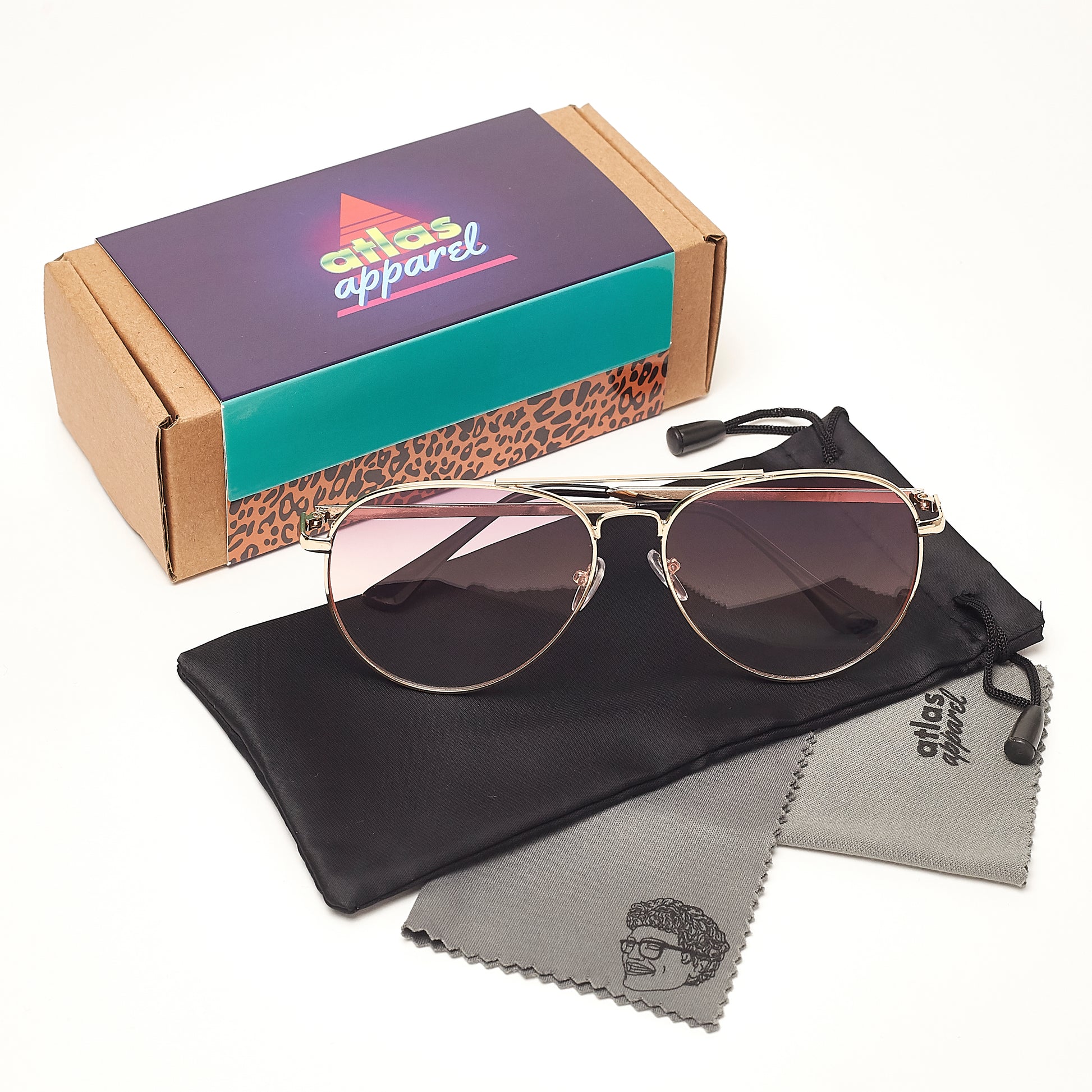 MADISON (Size 59) UV-Protected Womens Pilot Aviator Sunglasses - IDENTITY Apparel Shop