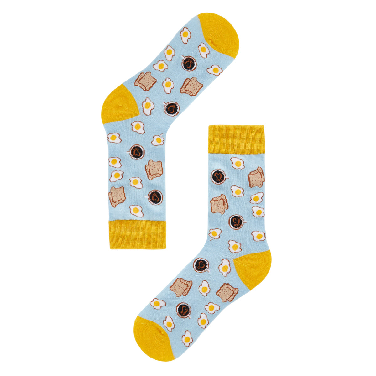 Breakfast Printed Crew Length Socks - IDENTITY Apparel Shop