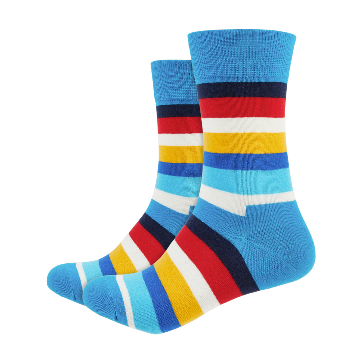 Stripes Printed Crew Length Socks - IDENTITY Apparel Shop