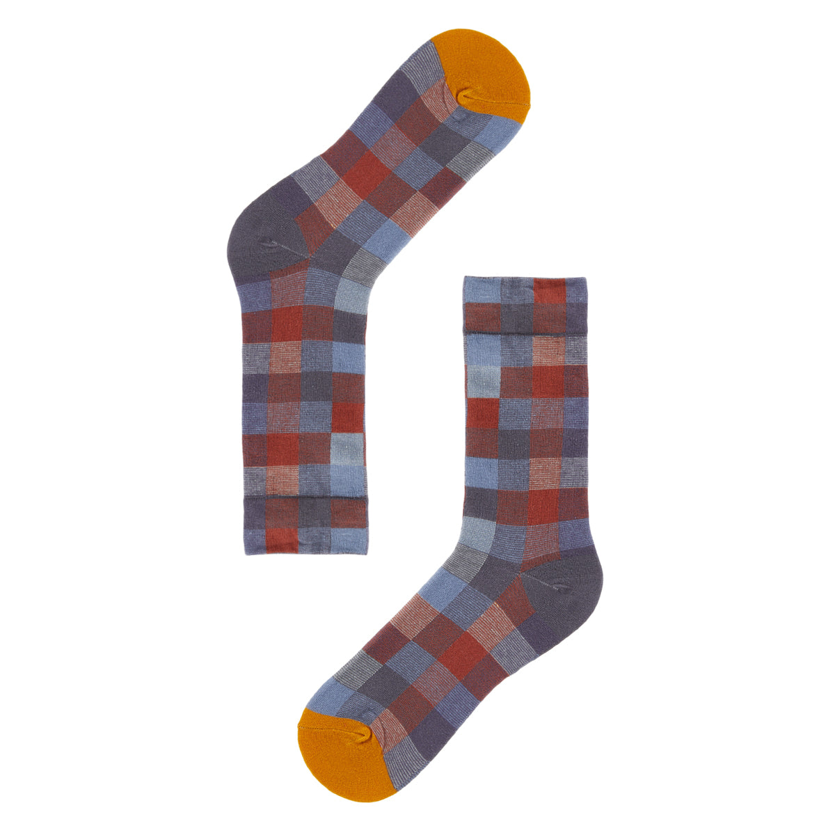 Nova Check Printed Crew Length Socks - IDENTITY Apparel Shop