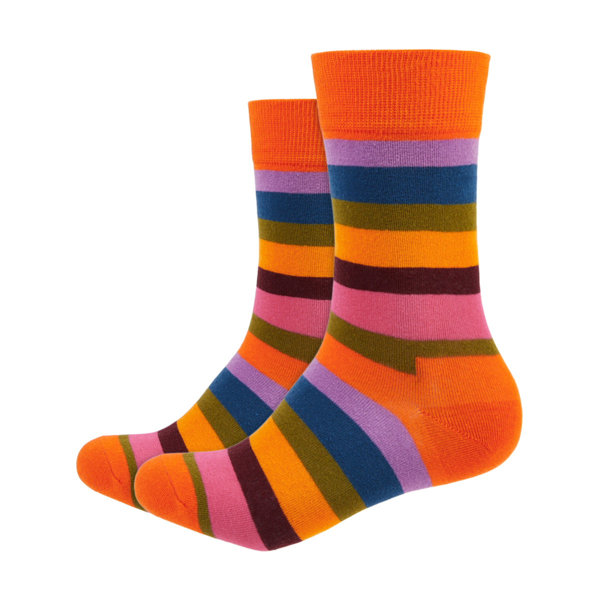 Stripes Printed Crew Length Socks - IDENTITY Apparel Shop