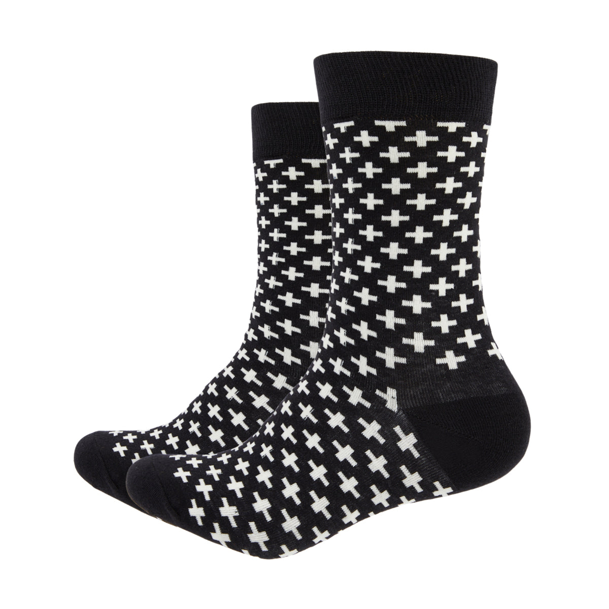 Asterisk Printed Crew Length Socks - IDENTITY Apparel Shop