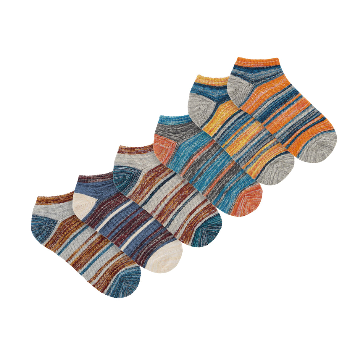 Mens Ankle Length Melange Printed Socks - IDENTITY Apparel Shop