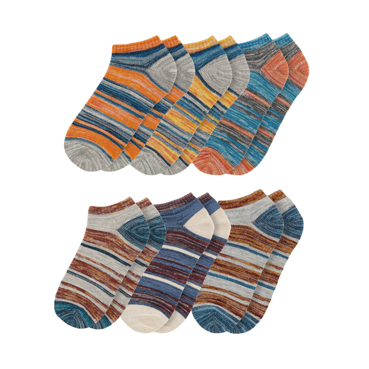 Mens Ankle Length Melange Printed Socks - IDENTITY Apparel Shop