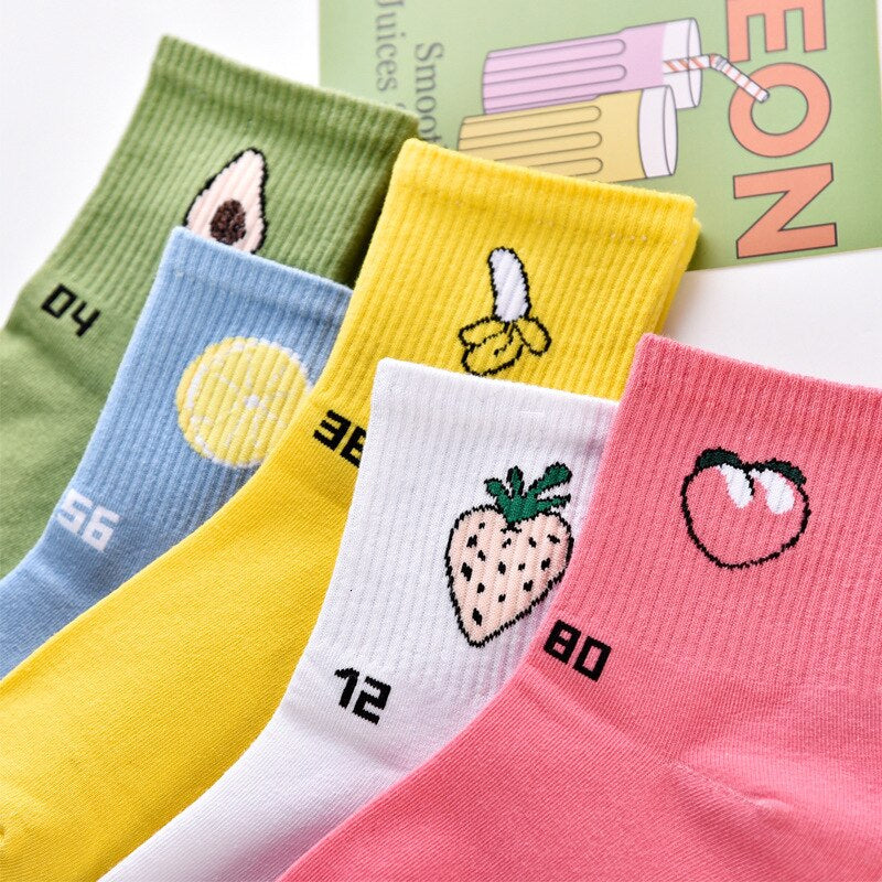 Womens Fruit Series Quarter Length Socks - IDENTITY Apparel Shop