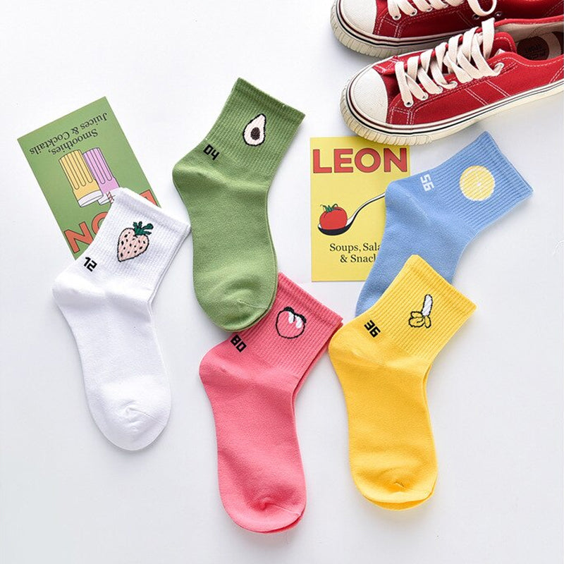 Womens Fruit Series Quarter Length Socks - IDENTITY Apparel Shop