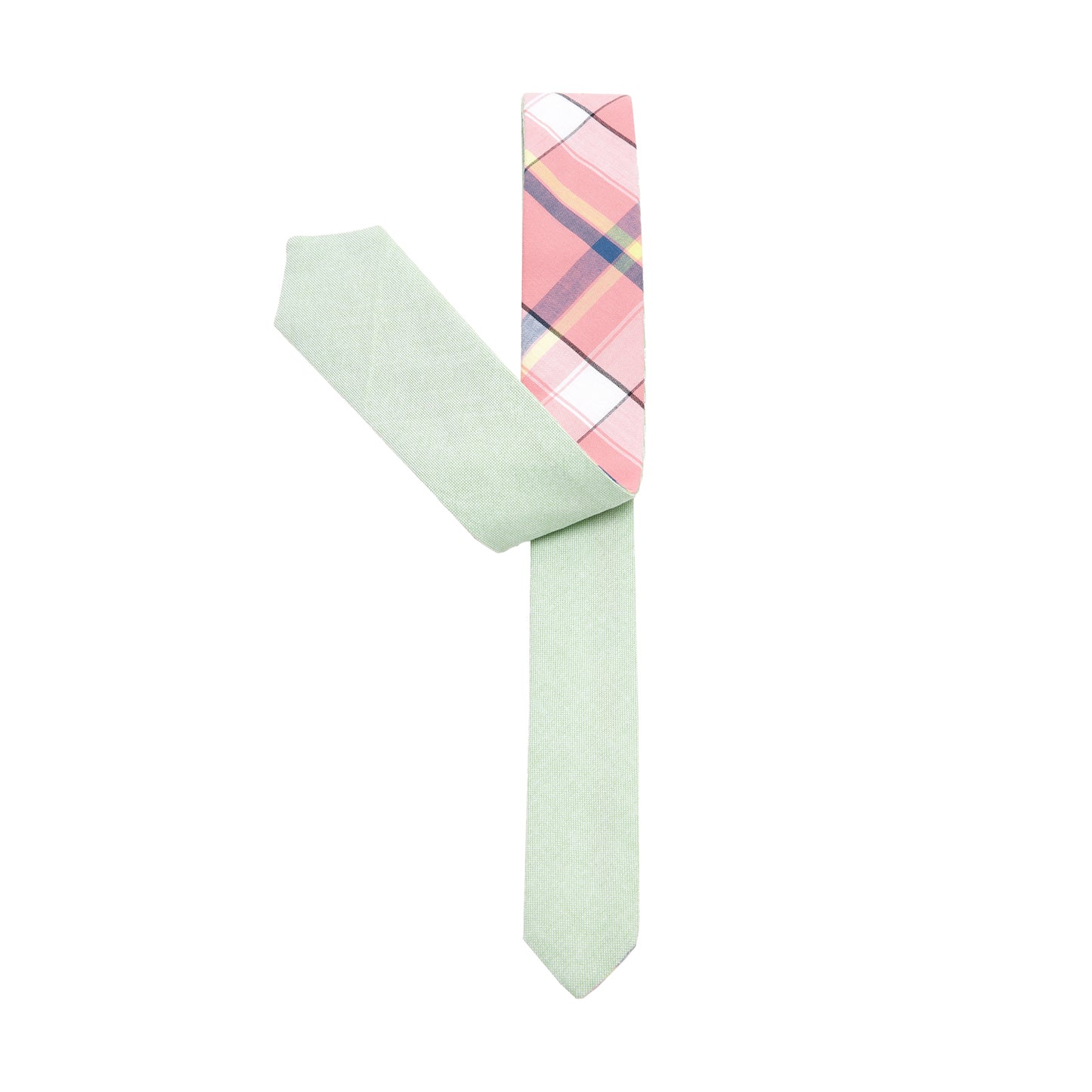 Peppermint Reversible Cotton Necktie - IDENTITY Apparel Shop