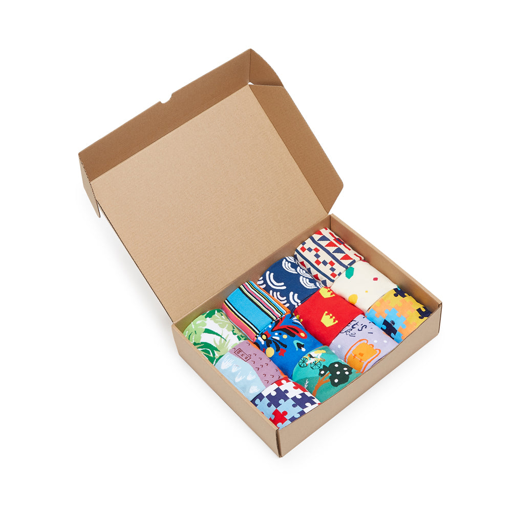 Daily Grind Box of Socks Gift Set - 12 Pairs - IDENTITY Apparel Shop