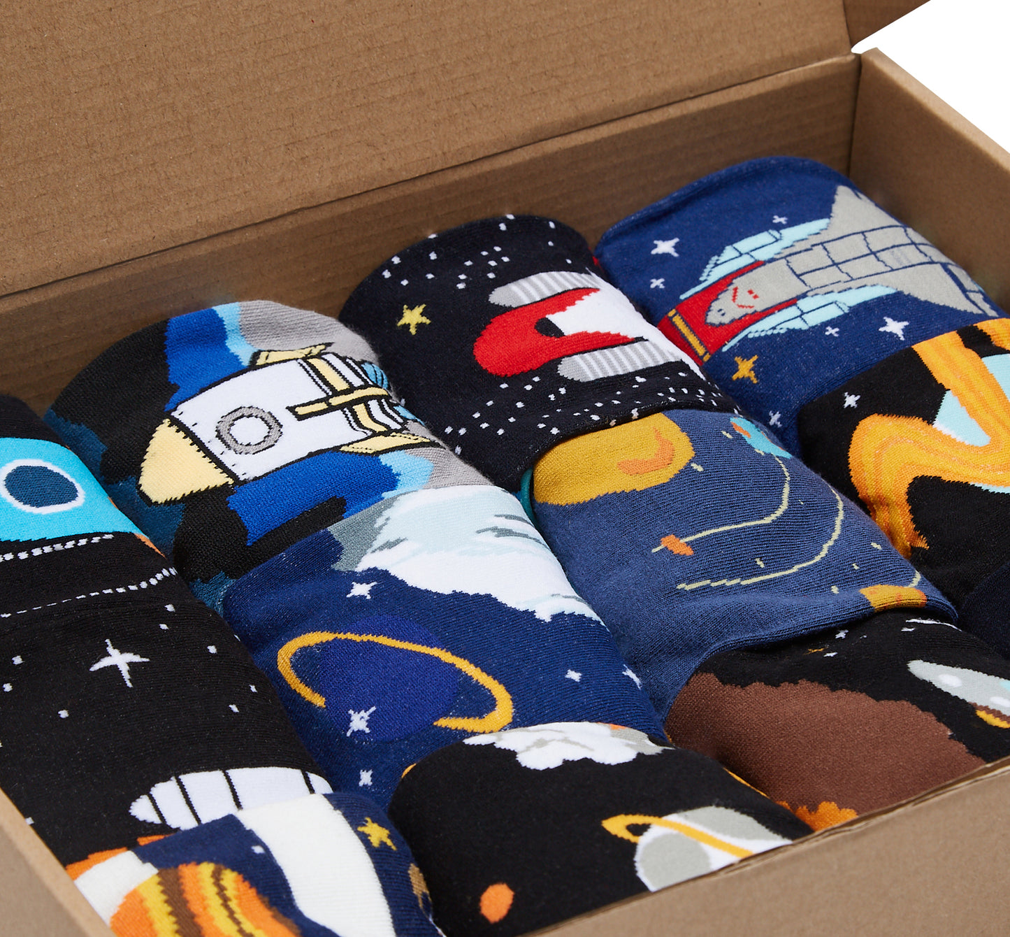 Intergalactic Box of Socks Gift Set - 12 Pairs - IDENTITY Apparel Shop