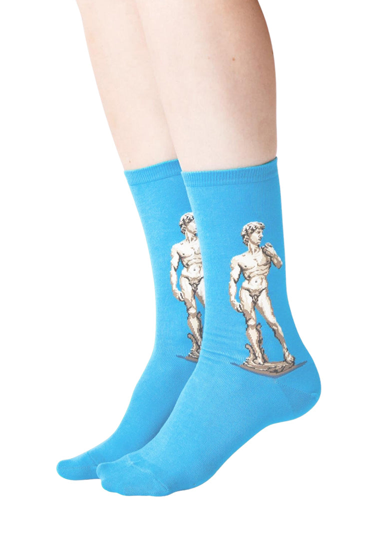 Michaelangelo's David Printed Quarter Length Socks - IDENTITY Apparel Shop