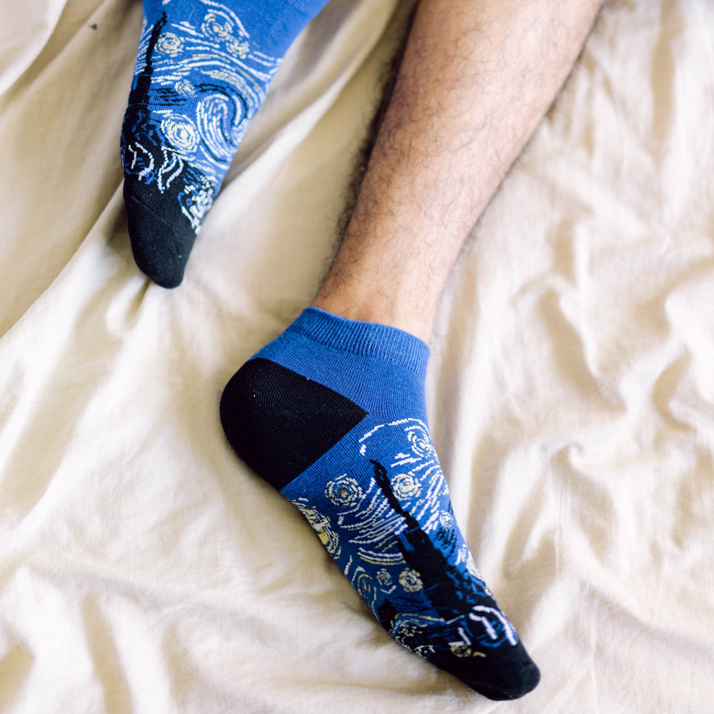 Starry Night Printed Ankle Socks - IDENTITY Apparel Shop