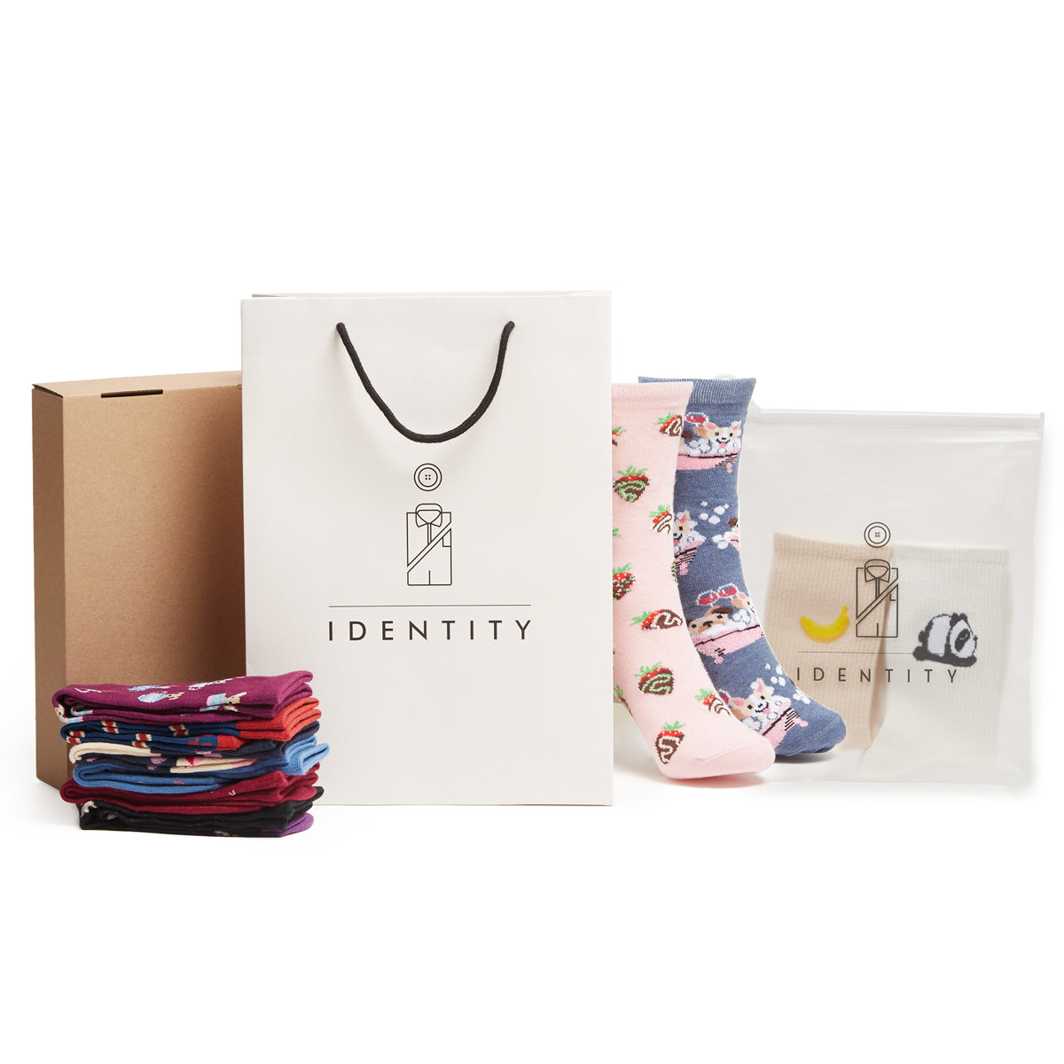 Mystery Box of Socks Gift Set - 10 Pairs - IDENTITY Apparel Shop