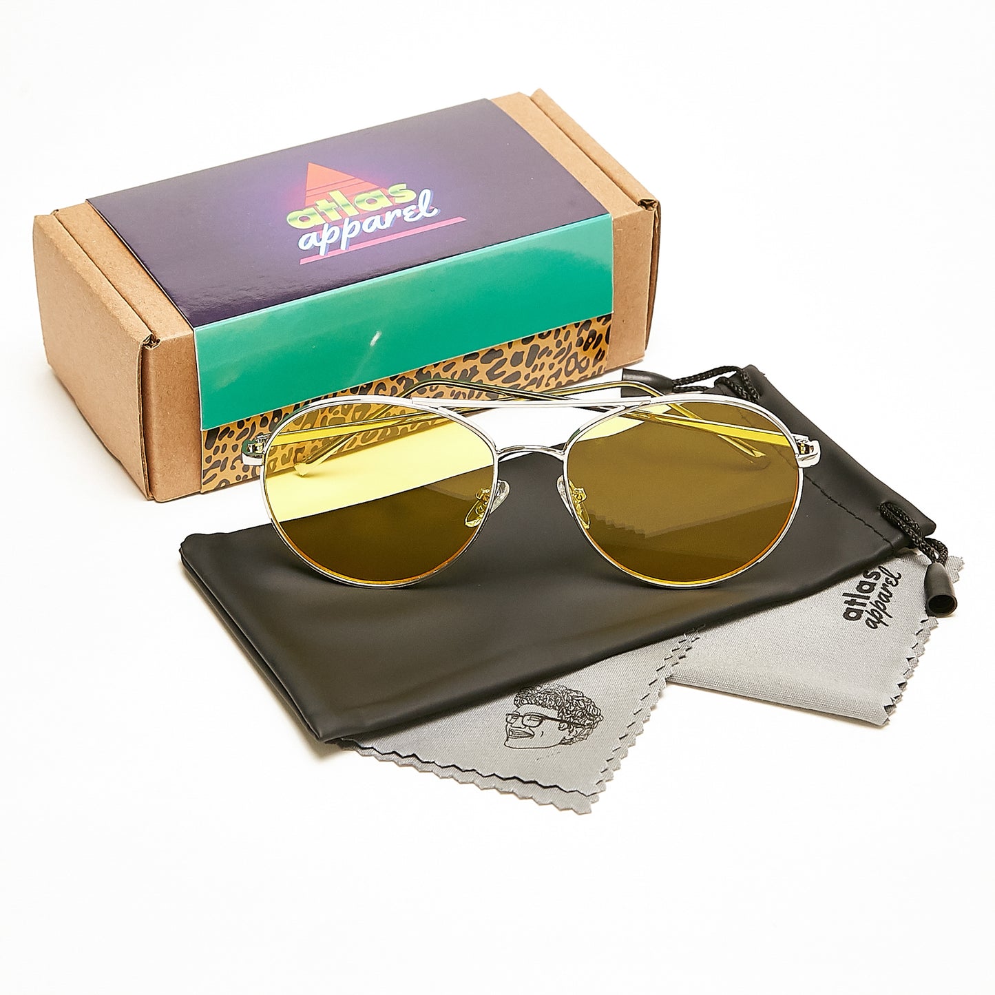 SHANE (Size 58) UV-Protected Unisex Pilot Aviator Sunglasses - IDENTITY Apparel Shop