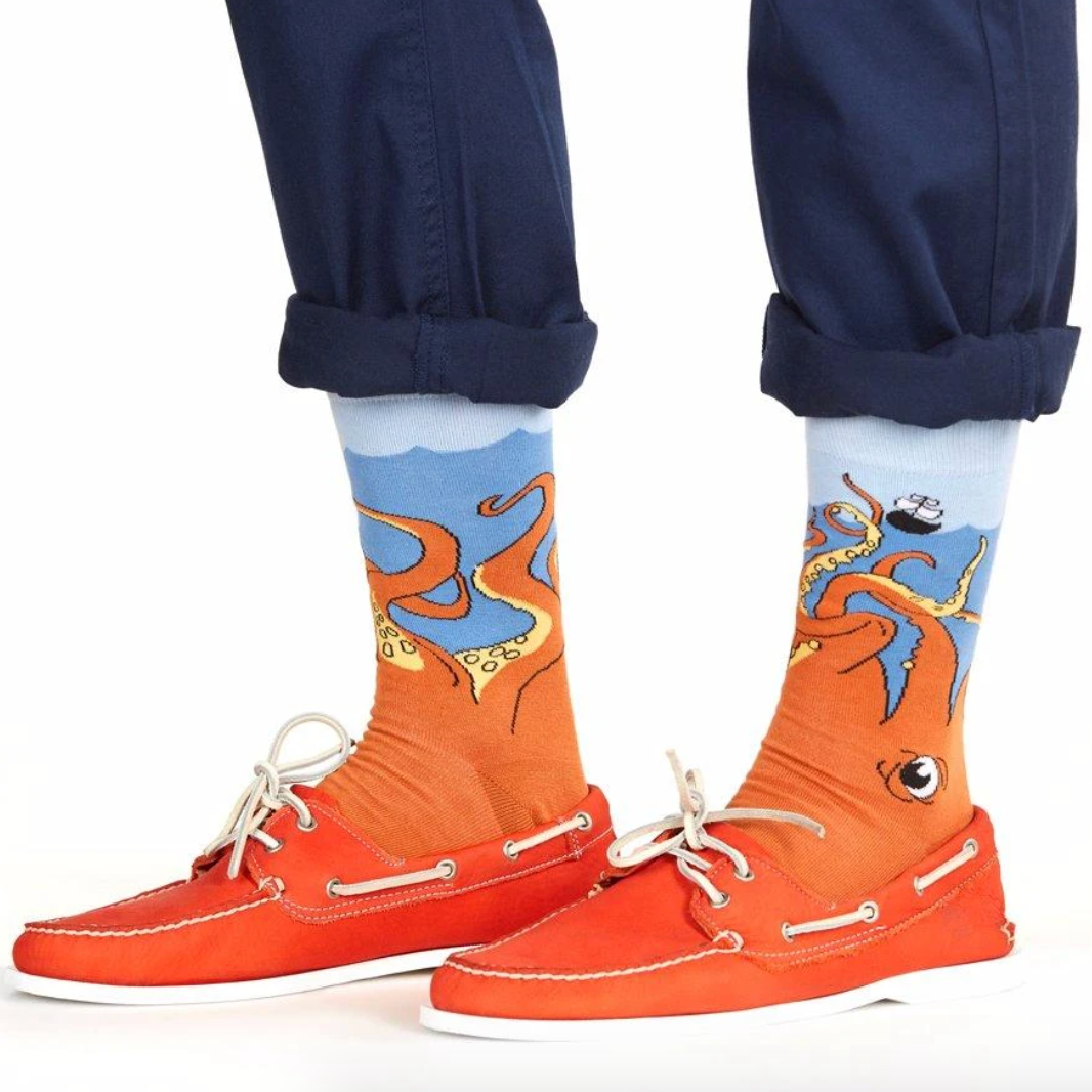 The Kraken Printed Mid-Calf Length Socks - IDENTITY Apparel Shop