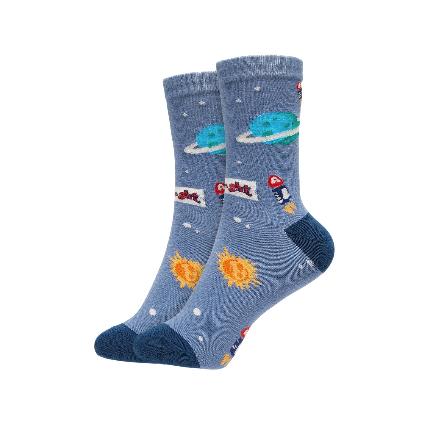Womens Astro Series Crew Length Printed Socks - IDENTITY Apparel Shop