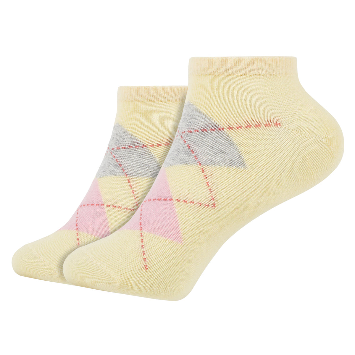 Womens Ankle Length Argyle Printed Socks 1.0 - IDENTITY Apparel Shop